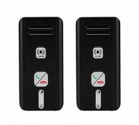 Plyisty Système D' sans Fil à 2 Voies, Communication Duplex Intégral avec Fonction de Réponse et de Diffusion Automatique, pour une Utilisation à la Maison et au Bureau jusqu'à 500 Mètres (BLACK)