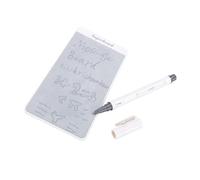Plyisty Tablette D'écriture Magnétique 5,5 Pouces pour Réfrigérateur, Tableau Mémo Effaçable Réutilisable avec Stylet Magnétique, Bloc-Notes pour Tableau Blanc pour Réfrigérateur,