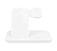 Plyisty Téléphone 15W, Iwatch, Station de Charge de Casque avec Non Glissante, Pliable 4 en 1 Support de Chargeur pour Voyager, ABS, Matériau Ignifuge PC