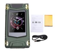 Plyisty Téléphone à Clapet débloqué 4G LTE, Double SIM 2,8 Pouces 2,4 Pouces, Téléphone à Clapet Bluetooth Double écran avec Fonction SOS Radio FM MP3, pour Personnes âgées (Green)