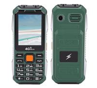 Plyisty Téléphone débloqué 4G LTE, écran 2,4 Pouces, Double Emplacement pour Carte SIM, Prise en Charge des Appels Bluetooth SOS MP3, Gros Boutons, Téléphone Portable avec Batterie 6800 (Green)