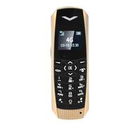 Plyisty Téléphone débloqué 4G, Téléphone Portable Léger de Petite Taille 70 X 23 X 12 Mm avec 5.0 MP3 FM SOS Appel d'urgence, pour Les Voyages des Personnes âgées (Gold)