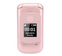 Plyisty Téléphone Mobile à Bascule déverrouillé 2G, Téléphone Portable à Double Simulation avec des Haut-parleurs de Volume élevé à Deux Boutons à Double écran, Haut-Parleur pour Les