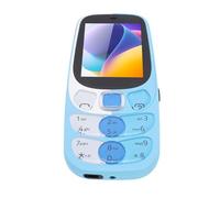 Plyisty TéléPhone Mobile Senior 2G, TéléPhone Mobile âgé de 2,4 Pouces 32 Mo et 32 Mo Triple Carte de Veille Triple Big Crystal Buttons Phone Portable avec Une Batterie de 3000mAh pour (Blue)