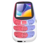 Plyisty TéléPhone Mobile Senior 2G, TéléPhone Mobile âgé de 2,4 Pouces 32 Mo et 32 Mo Triple Carte de Veille Triple Big Crystal Buttons Phone Portable avec Une Batterie de 3000mAh pour (White)