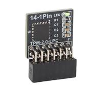 Plyisty TPM2.0 Module de sécurité du Chiffrement, Carte Distante 14-1pin pour Les Cartes Mères, Prend en Charge / 10/8.1/7 avec la compatibilité de la Mémoire DDR3 / DDR4