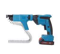 Plyisty Visseuse sans Fil à Vis à Plâtre, Dévisseuse à Alimentation | 45Nm Cordless Screwdriver with 6.35mm Chuck, Chain Nail Gun, Fast Charger, Tool Box for Drywall Work