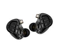 Plyisty ZAR Hybrid DRITEUR Écouteur sans Précédent Clarité du Son pour Les Mélomanes 3,5 Mm Headphones de Sport câblé de 3,5 Mm Black (Pas de Micro)