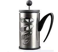 PLYLAY Cafetière à piston française 600 ml, verre épais résistant à la chaleur, cafetière à thé en verre, double filtre, 20240309