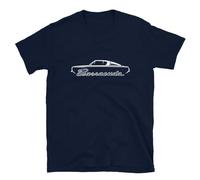 Plymouth Barracuda Men's T-Shirt - Classic Muscle Car Outline Design Tee Shirt