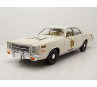 Plymouth Fury #34 Riverton Shérif 1977 Beige Modèle 1:18 Greenlight