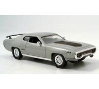 Plymouth Gtx, Met.-Grau/Noir Mat , 1971, Model Car, Yat Ming 1:43-Yat Ming