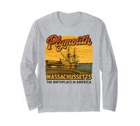 Plymouth MA Mayflower Lieu de Naissance d'Amérique Massachusetts Manche Longue