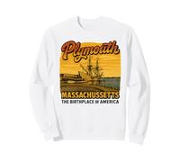Plymouth MA Mayflower Lieu de Naissance d'Amérique Massachusetts Sweatshirt