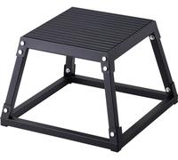 Plyo-Box pour l'entraînement au saut - 305 mm Plyometric Sprungbox - Fitness-exercice-Step-Up-Box pour la maison - Plateforme antidérapante pour le renforcement des cuisses - Noir