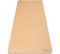 Plyopic Tapis de Yoga en Liege Ultime - Cork Antidérapant de Qualite Superieure | Plus Épais, Long, Large | Eco et Naturelle | Lignes d'Alignement Option | Yoga, Bikram, Hot yoga