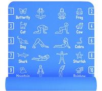 Plyopic Tapis de Yoga pour Enfants - Tapis Antidérapant Léger en TPE Écologique - 6 mm d’Épaisseur - Idéal pour Yoga et Gym des Garçons et Filles (3-12 Ans)