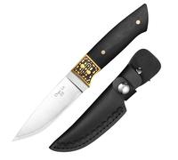 Plys Couteau à désosser portable, couteau à viande à main compact, couteau à découper la viande d'extérieur, petit couteau avec gaine, manche en acajou, couteau de cuisine forgé