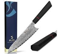 Plys Couteau de Cuisine Damas : Couteau de Chef Japonais, Lame de 20 Cm, Noyau Tranchant en Acier Vg10, 67 Couches d'Acier Damas Forgé, Manche Octogonal G10, Avec Coffret Cadeau