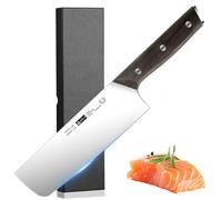 Plys Couteau de Cuisine Nakiri Couteau Japonais Professionnel Couteaux de Cuisine Acier Inoxydable Couteau Legume 18,3cm
