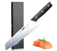 Plys Couteau Japonais Professionnel Kiritsuke Couteau de Cuisine 22cm Ergonomique Manche en Bois