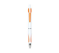 PM Bingo Stylo bille rétractable Blanc/orange 0,7 mm - Lot de 50