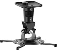 Pm-Spider-Plus-B ¿ Support Plafond Pour Vidéo-Projecteur (Rotatif Et Inclinable À 25°),Distance Au Plafond Fixe À 22Cm,15Kg,Distances Des Trous De Vis 180¿310Mm,Noir