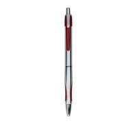 PM Stylo bille rétractable "Bingo" Argenté/rouge 0,7 mm - Lot de 50