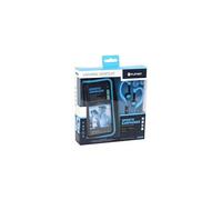 Platinet PM1070 - Universal Sports Kit écouteurs avec micro - intra-auriculaire - montage sur l'oreille - filaire - jack 3,5mm - bleu Bleu