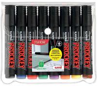uni-ball Marqueur permanent PROCKEY PM-126/8, étui de 8 G