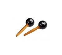 PM1BK - Maracas ronds plastique noir