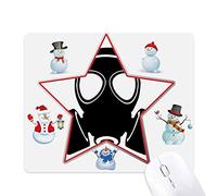 PM2.5 Tapis de souris en forme de squelette Pollution Gaz Tête de Noël Bonhomme de neige Famille Star