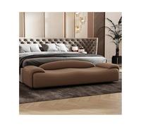 Pm2N4o6qRs Banc de Bout de lit Tabouret de lit Chambre à Coucher avec Dossier, Long Banc canapé, vêtements Luxe léger, Langer for vestiaire(Bruin,Moyen)