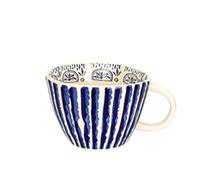 Pm2N4o6qRs Tasse à café Tasse à café dessinée la main, 1 lot de tasses multicolores motifs irréguliers, capacité 11,84 oz for les petit-déjeuner en denim(Blue)