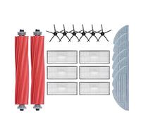 Pmandgk 1 ensemble pour S7 T7S Plus Brosse latérale principale, serpillière, chiffons, filtre HEPA, kit de pièces de rechange pour aspirateur robotique