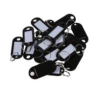 Pmandgk 20 Pcs éTiquette D'Identification D'éTiquette CléS Anneau Fendu Porte-CléS Porte-CléS