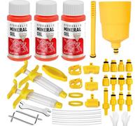 Pmbqifay Kit Purge Freins pour Shimano, MAGURA, TEKTRO, TRP Hydraulic Disc Brakes, Kit Purge Frein VTT avec 180 ML Liquide de Frein