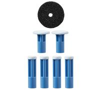 PMD Personal Microderm Replacement Discs - Inclut 4 Petits Disques pour le Visage, 2 Grands Disques pour le Corps et 1 Filtre - Pour Modèles Classic, Plus, Pro et Man - Sensitive/Bleu