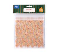 PME 20 Sacs à friandises en plastique refermables pour Noël - Pain d'épices