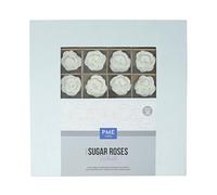 PME 4mm Roses en Sucre pour la décoration de gâteaux, 36 pièces (Blanc)