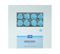 PME 4mm Roses en Sucre pour la décoration de gâteaux, 36 pièces (Bleu)