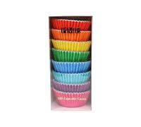 PME BC951 Lot de 8 caissettes à cupcakes doublées d'aluminium Couleurs arc-en-ciel