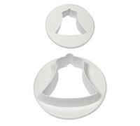 PME BE474 Lot de 2 Emporte Pièces Cloche, Plastique, Blanc, 9 x 2 x 9 cmBE474