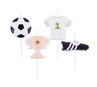 PME - Bougies de Football, Lot de 4