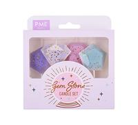 PME - Bougies Gemmes Précieuses, 4 Count (Paquet de 1)