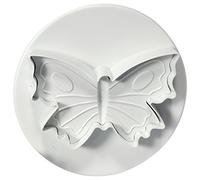 PME BU909 Emporte Pièce à Poussoir Papillon, Plastique, Blanc, 6.5 x 2 x 6.5 cmBU909