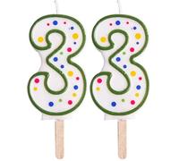 PME CA043 Bougie, Plastique, Vert, 4 x 1 x 6.3 cm CA043 (Lot de 2)