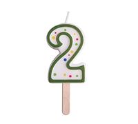 PME CA052 Bougie, Plastique, Vert, 3.5 x 1 x 4.3 cm CA052