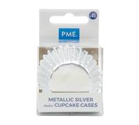 PME - Caissettes à Cupcakes Argentées, Miniatures, Lot de 45, Silver