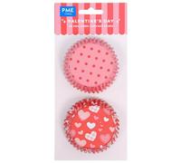 PME Caissettes à cupcakes en Aluminium Saint Valentin - Jour Saint Valentin, Set de 60